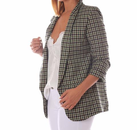 Blazer Cuadros Verde