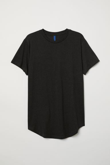 H & M - T-shirt Lunga - Nero