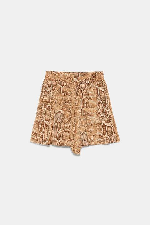 Animal Print Bermuda Shorts