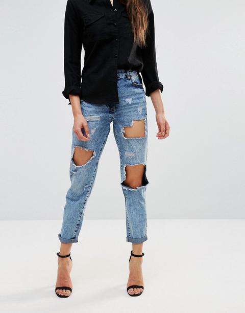 Parisian – Zerrissene Boyfriend-jeans