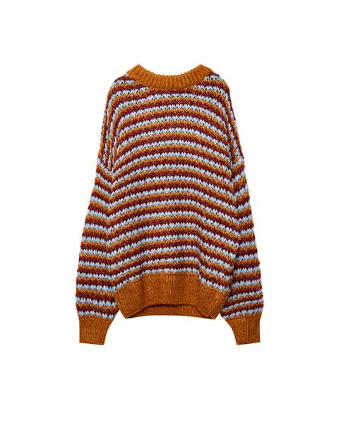 Pullover Di Lana A Righe Colorate