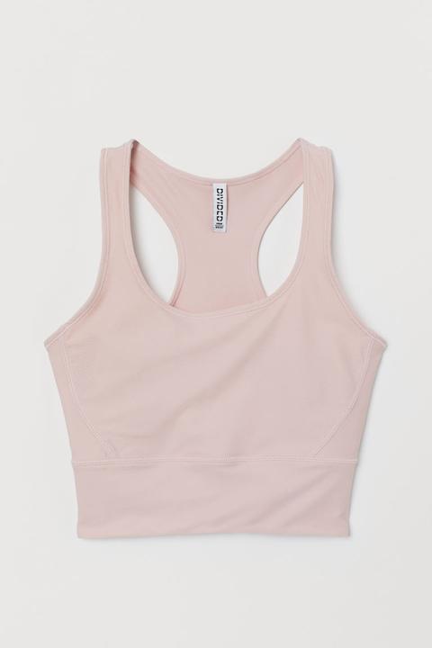 Cropped Vest Top - Pink