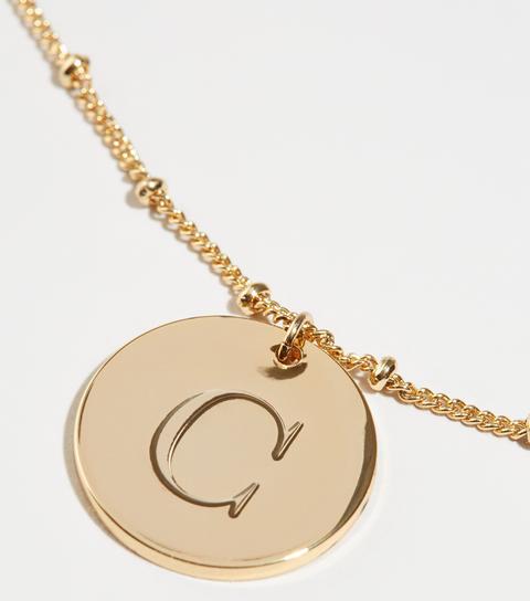 Gold Plated C Initial Pendant Necklace New Look From On 21 Ons - Gold Plated Initial Pendant Necklace Gold Plated C Initial Pendant Necklace New Look From On 21 Ons - Gold Plated Initial Pendant Necklace