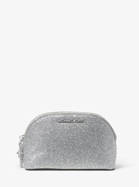 Pochette Jet Set Travel Media In Pelle Con Glitter