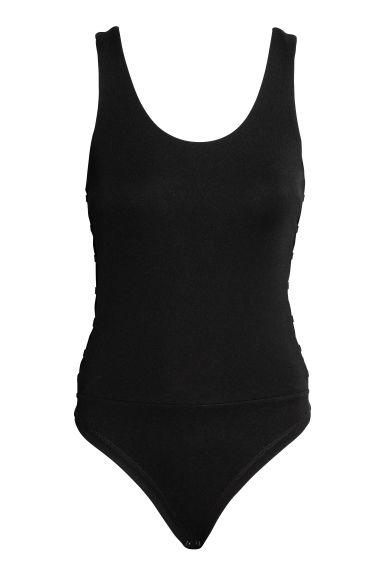 Body Avec Laçage - Noir