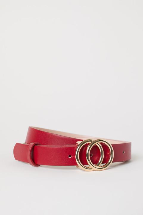 H & M - Cintura Sottile - Rosso