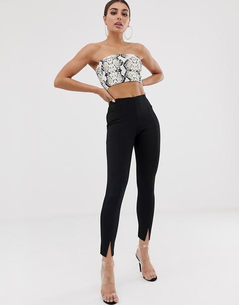 Missguided - Pantalon Cigarette - Noir