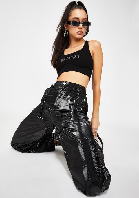 latex cargo pants