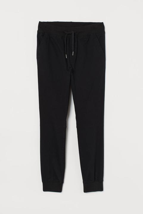 Pantalon Jogger En Coton - Noir