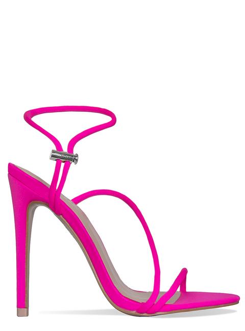 pink strappy shoes
