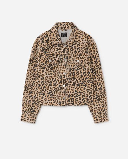 Cazadora Cropped Estampada