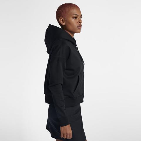 Nikecourt Tennis-hoodie Für Damen - Schwarz