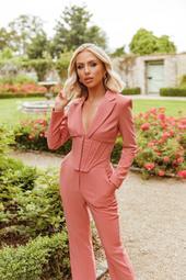 Rosie Connolly Corset Blazer In Pink
