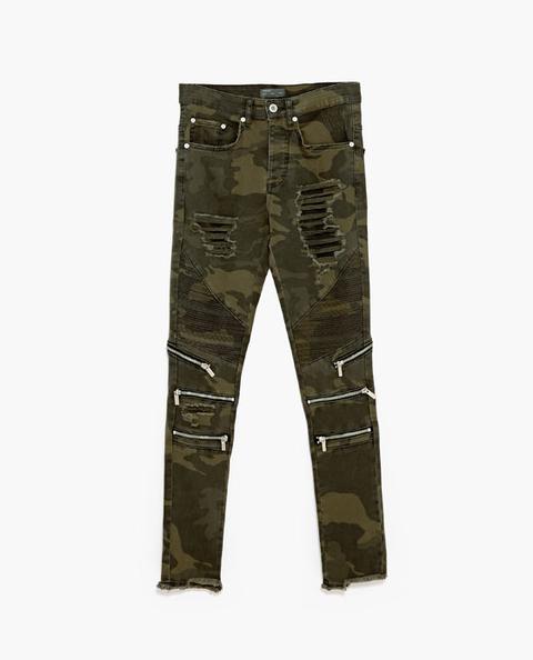 Pantalon Denim Camuflaje