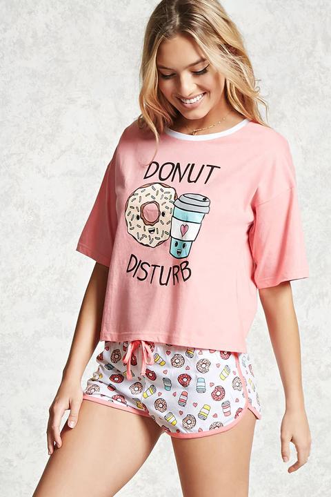 Donut Disturb Pajama Set from Forever 21 on 21 Buttons