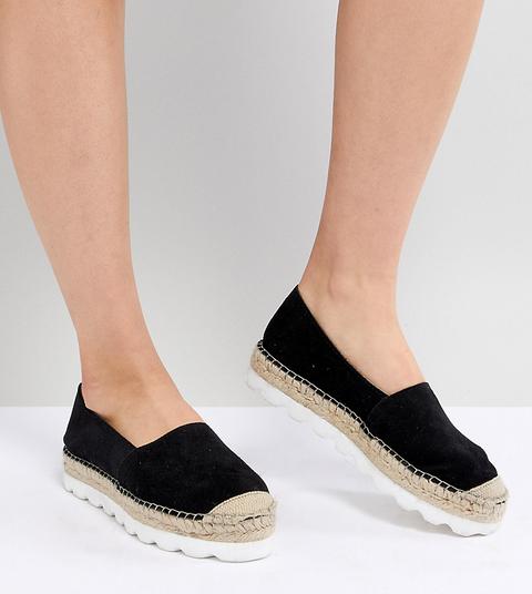 Park Lane - Espadrilles Flatform Scamosciate - Nero