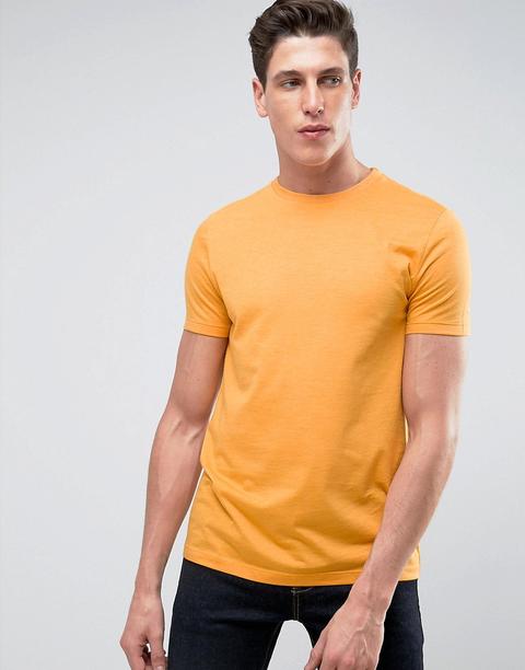 Asos - T-shirt Girocollo Gialla - Giallo