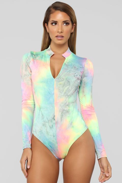Peace Out Bodysuit - Multi