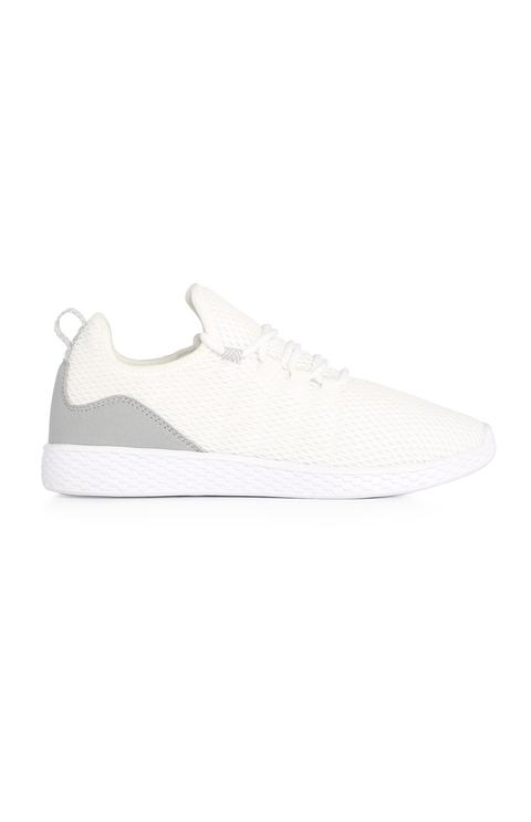 Trainer Bianche In Mesh