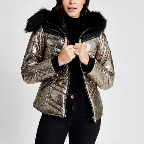 River island 2025 bronze coat