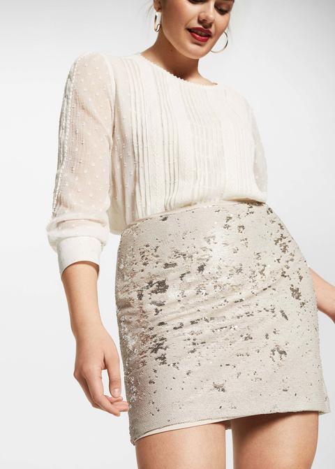 Gonna Paillettes Double Face di Mango su 21 Buttons