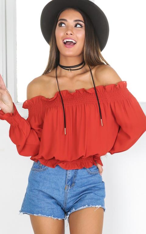 Bake Sale Crop Top In Orange