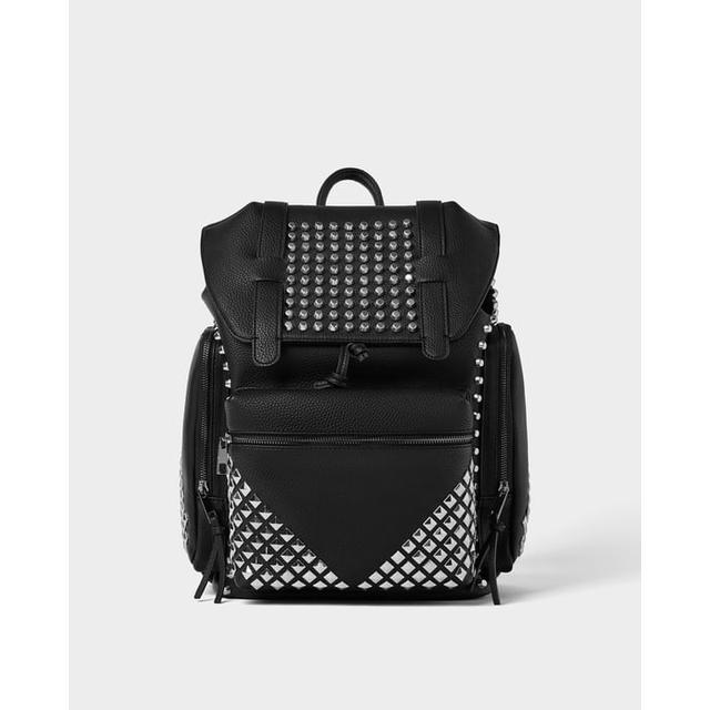 zara studded backpack