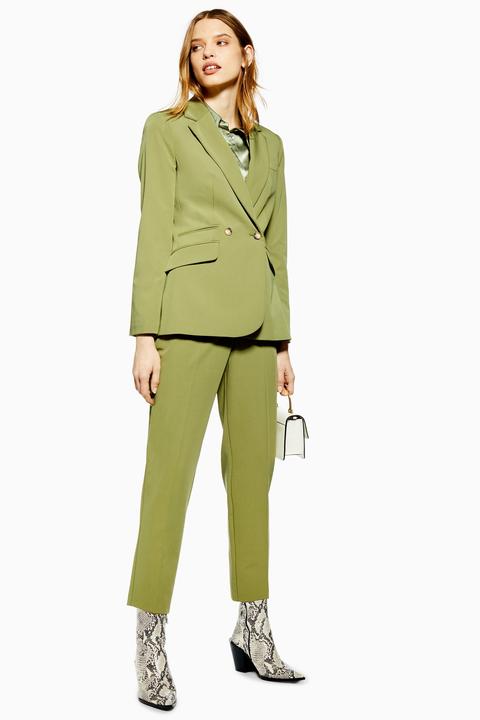 khaki smart trousers