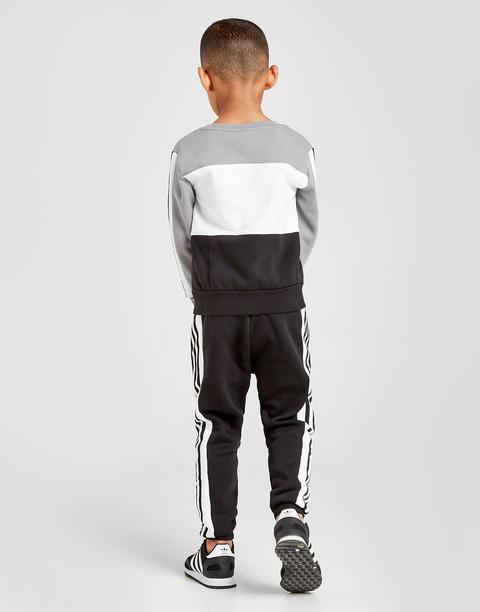 childrens black adidas tracksuit