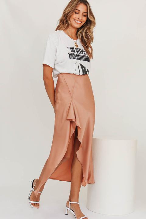 Model Moment Midi Skirt // Rose