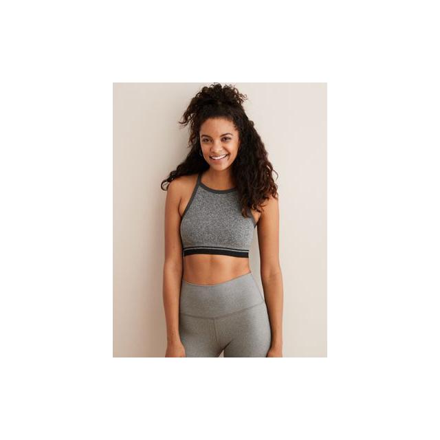 aerie high neck sports bra