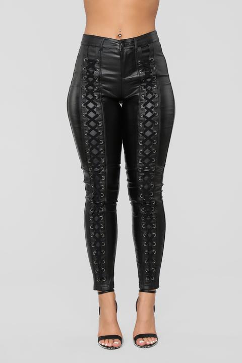 Wild Ride Faux Leather Lace Up Pants Black From Fashion Nova - Lace Up Faux Leather Pants Wild Ride Faux Leather Lace Up Pants Black From Fashion Nova - Lace Up Faux Leather Pants