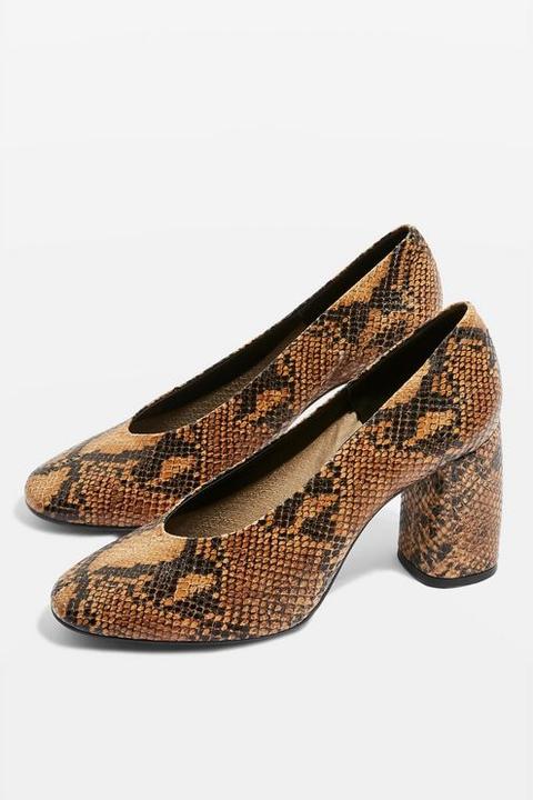 Womens Gwenda Snake Court Shoes - Multi, Multi