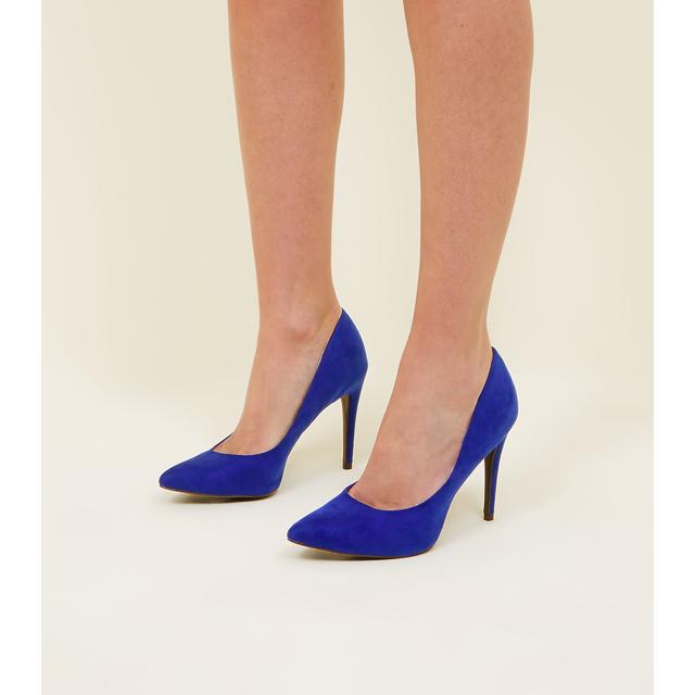 bright blue court shoes