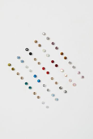 H & M - Orecchini A Bottone, 25 Paia - Oro