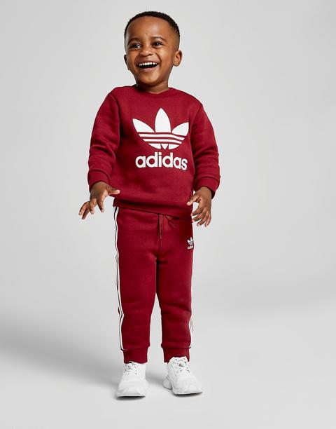 Adidas Originals Adicolour Crew Tracksuit Infant - Red - Kids