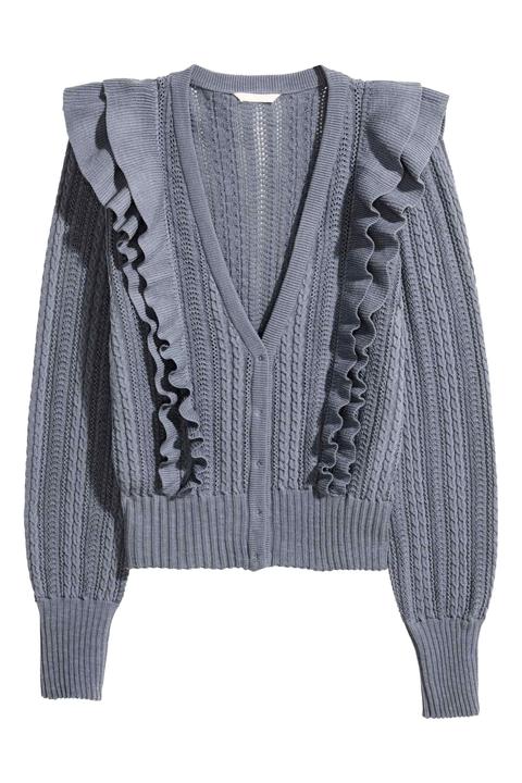 Cardigan Con Volant