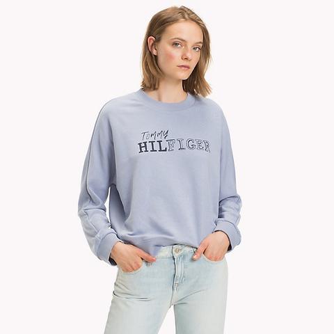 Sudadera Con Cuello Redondo Y Logo
