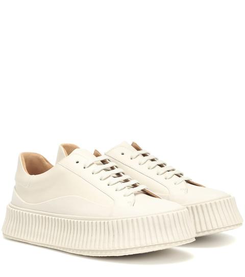 Leather Platform Sneakers