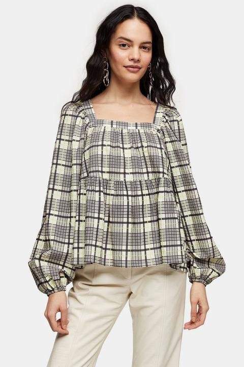 green smock top
