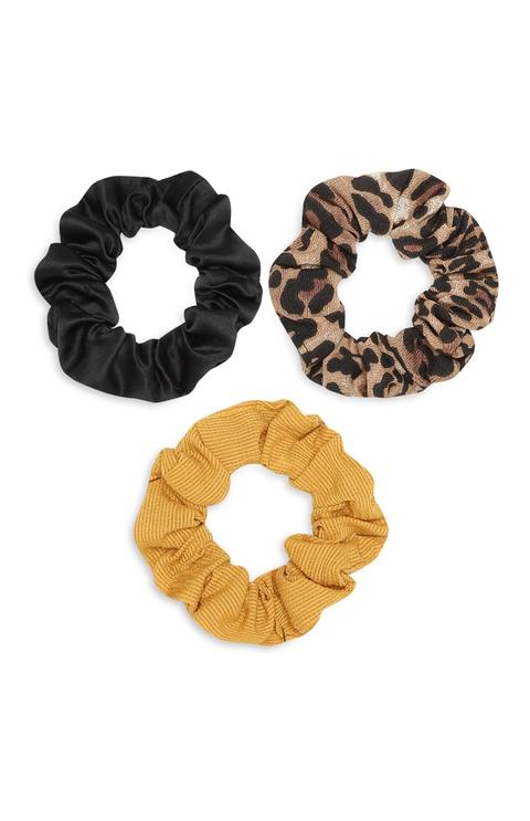 Leopard Scrunchie 3pk