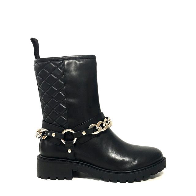Botas De Piel Guess Moteras Negras Cadena Mujer Haddey | Buylevard from  Buylevard on 21 Buttons