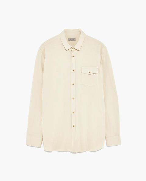 Camicia Piqué Tasca Beige