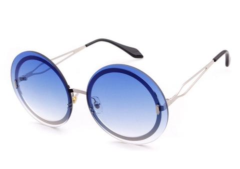 Mykonos Round Sunglasses - Blue Tint