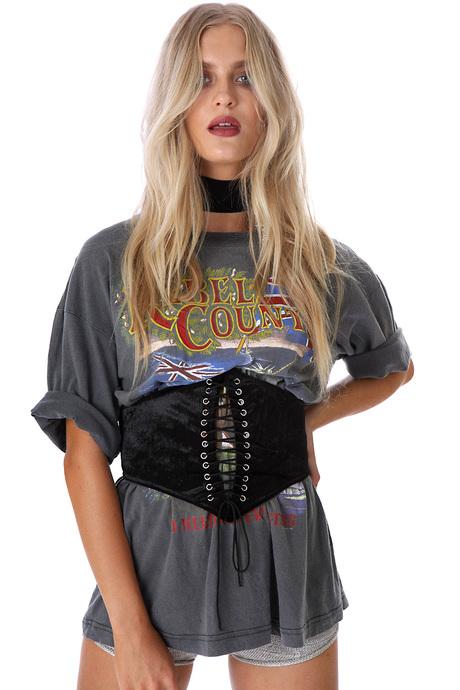 Pretty Vacant Velvet Waist Belt