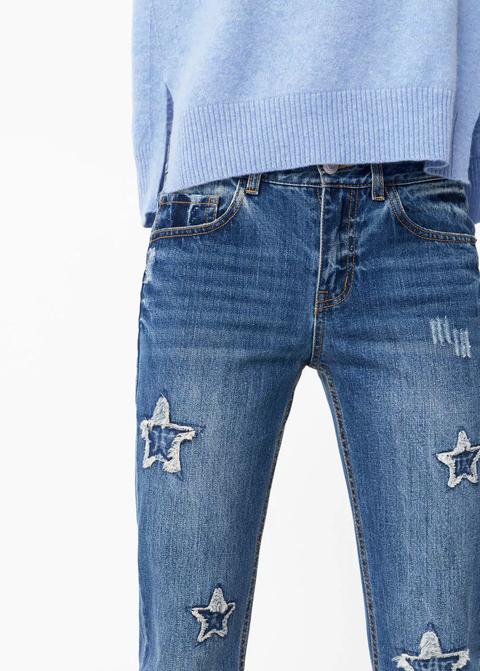 Jeans Straight Crop Estrella