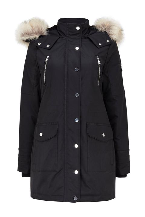 wallis black parka