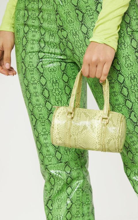 Neon Lime Snake Mini Bowling Bag