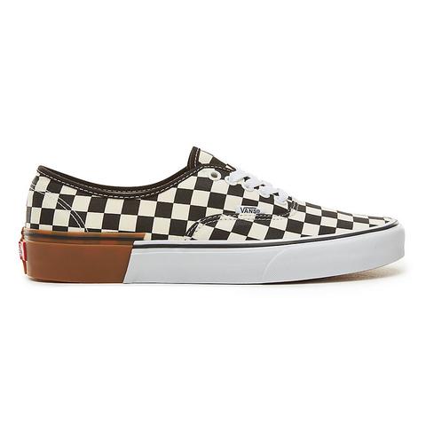 Vans Gum Block Authentic Shoes ((gum Block) Checkerboard) Women Black/white