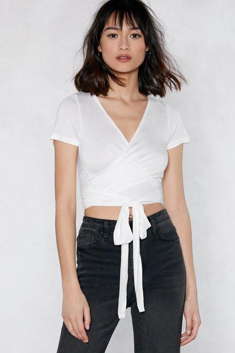 Give It Your Best Shot Tie Crop Top